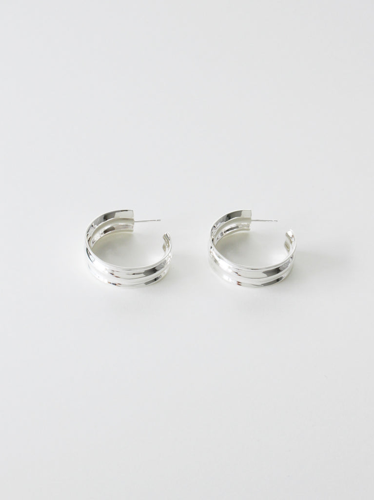 Gray earrings - Medium