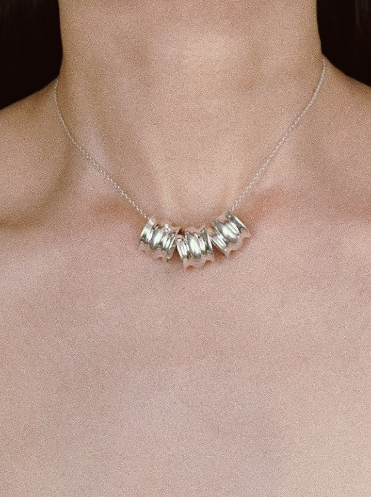 Gray necklace